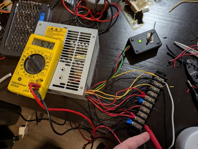 Old PSU being high in voltage