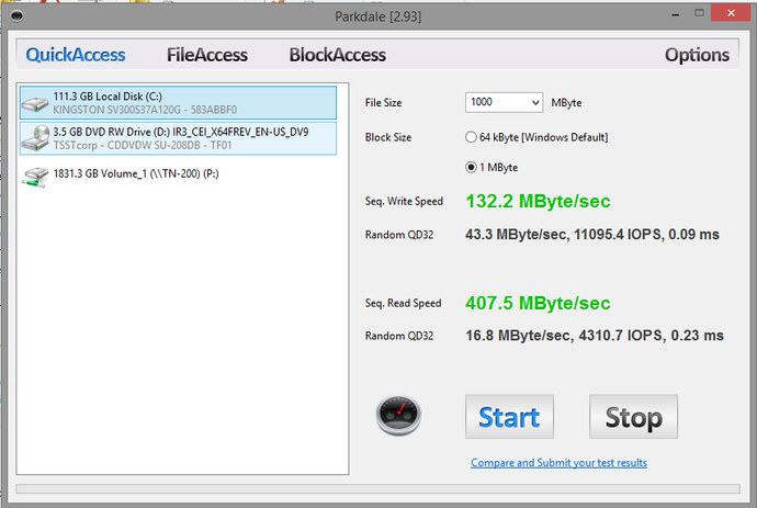 kingston ssd speed