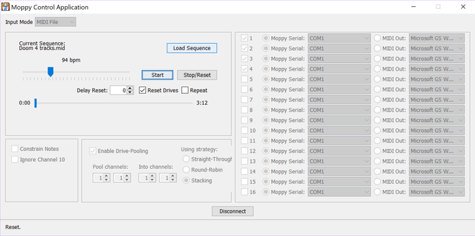 Moppy control application