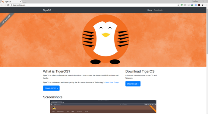 TigerOS website