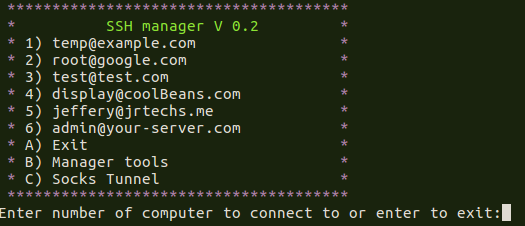 Bash Manager Screenshot